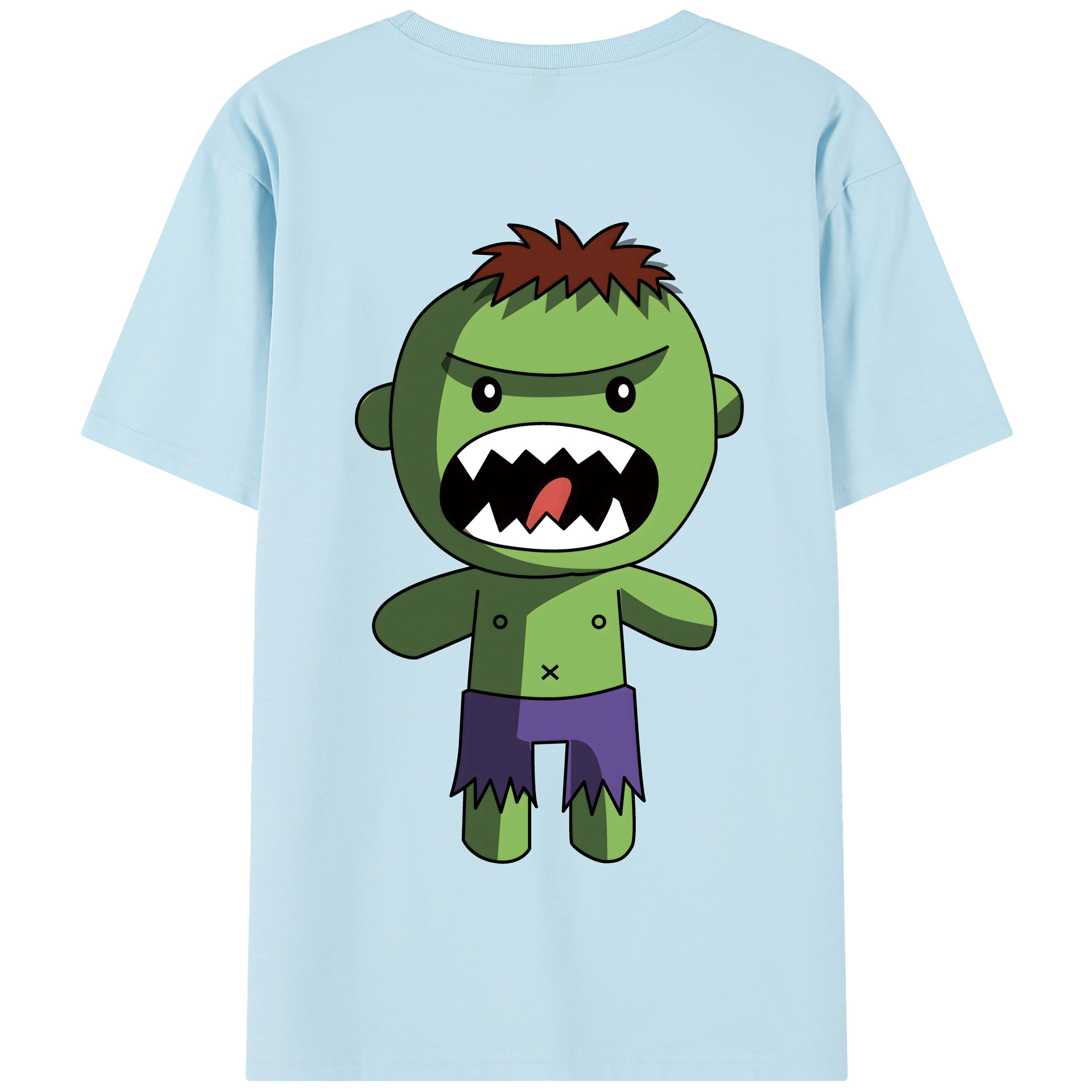 （画像用） アベンジャーズ The Avengers 綿100％半袖Tシャツ（背面プリント）